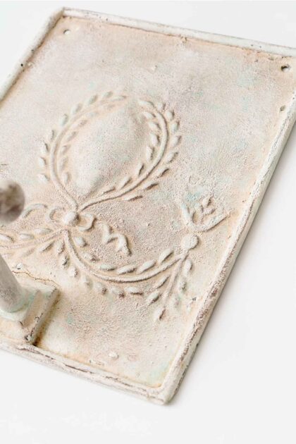 Portarrollos Blanco con Relieve